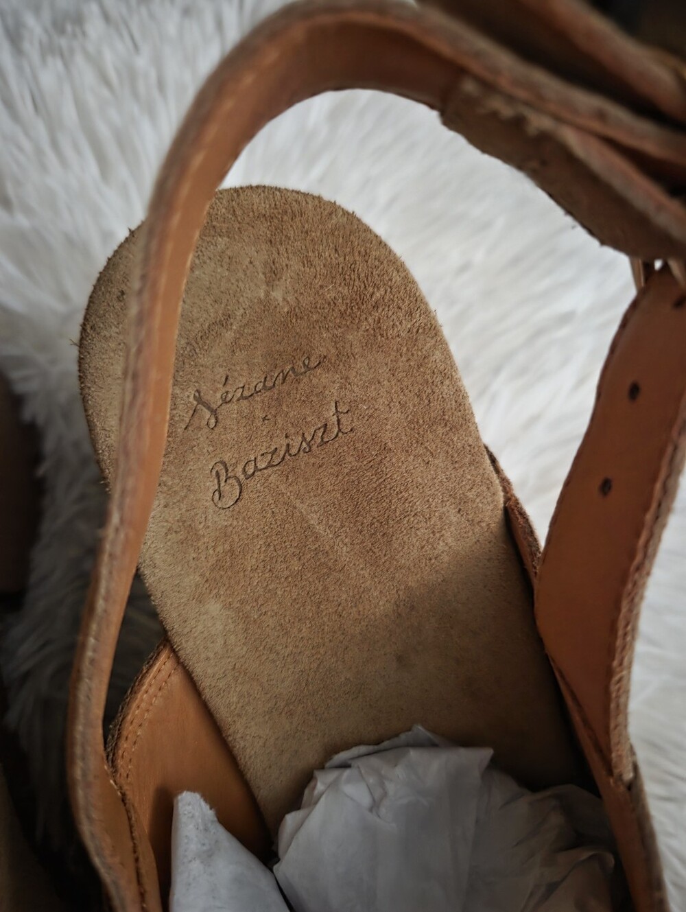 Sezane x Baziszt Doreen Mules in Beige Embroidery size 39 - Picture 12 of 14